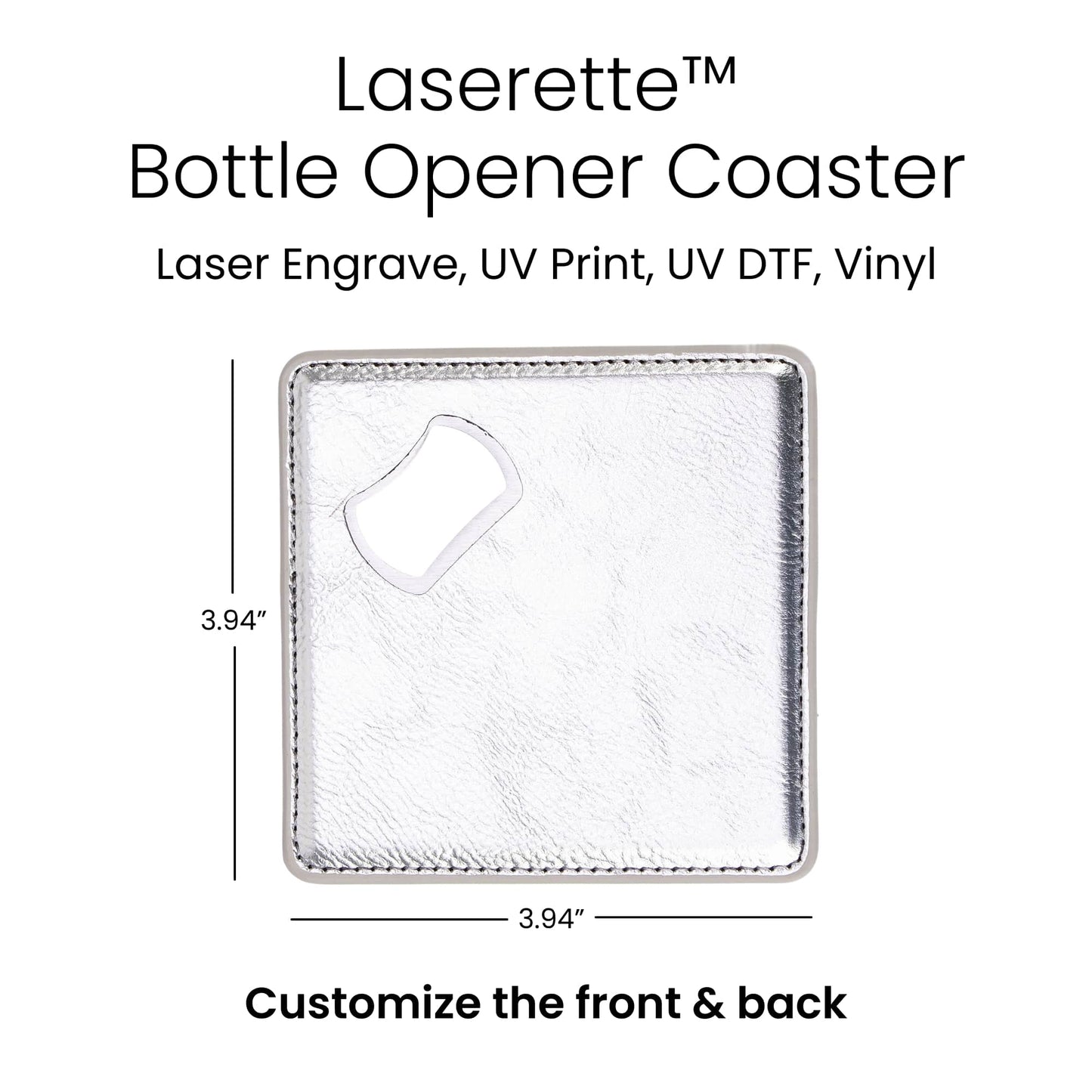 Laserette Bottle Opener Coaster