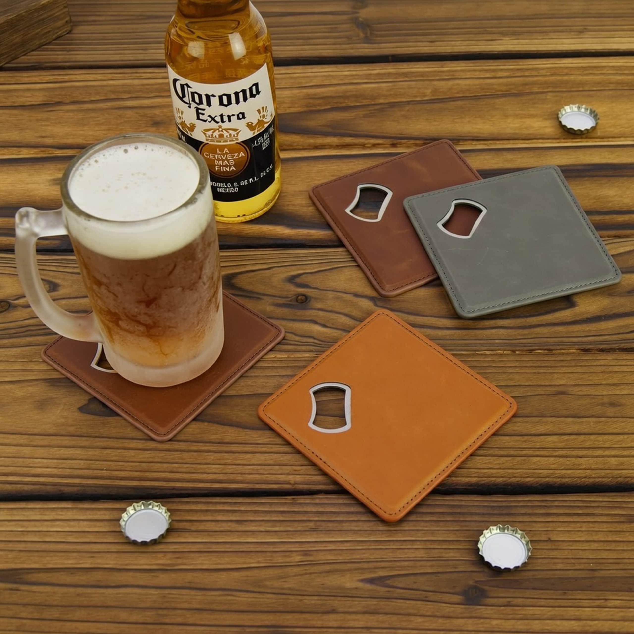 Laserette Bottle Opener Coaster | Laser Engrave or UV Print