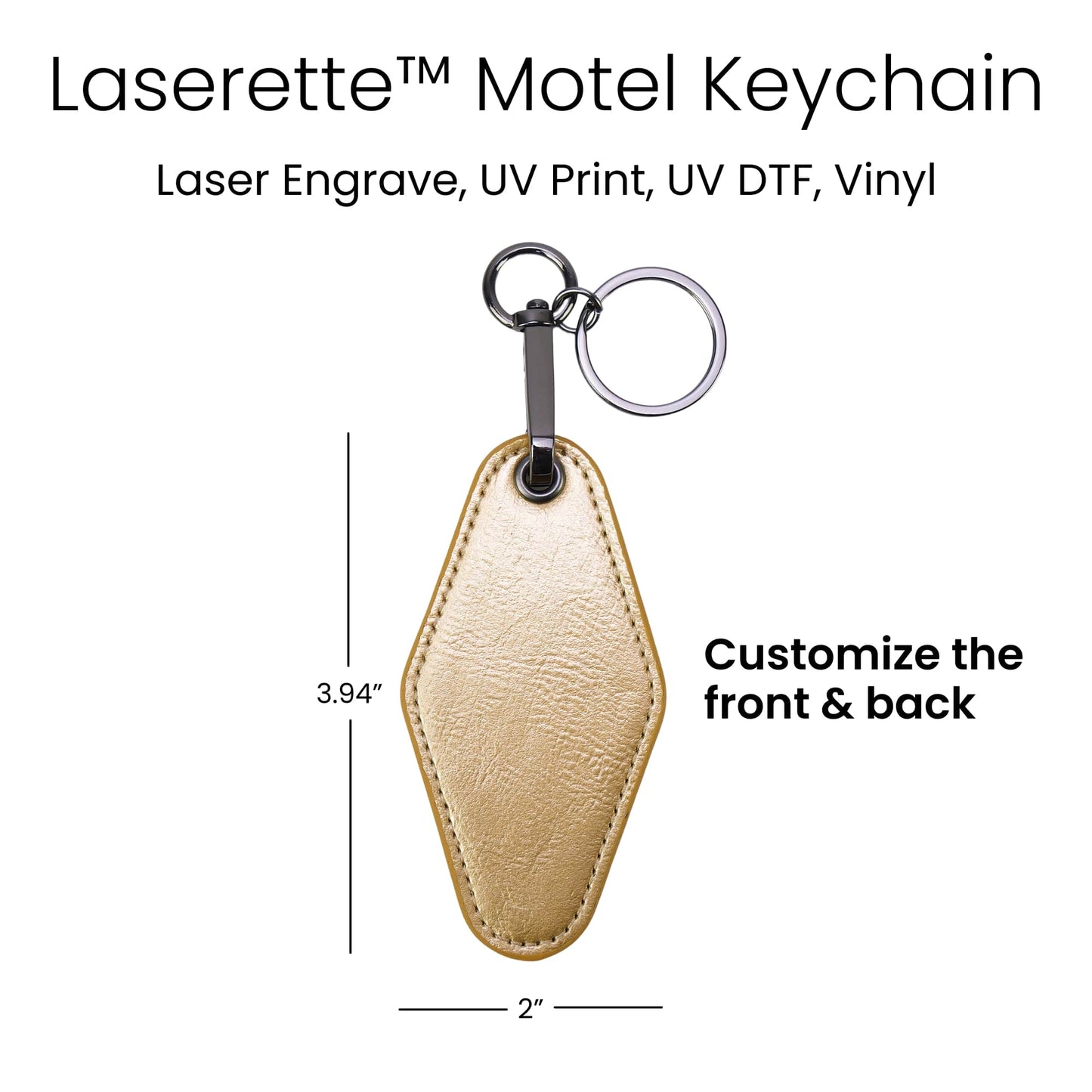 Laserette Motel Keychain