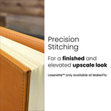 Laserette, blanks feature precision stitching for finished upscale look