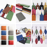 laserette sample packs, MakerFlo proprietary leatherette blanks for uv printing or laser engraving - journals, passport wallets, luggage tags, mens wallet, bottle opener coaster, motel keychains