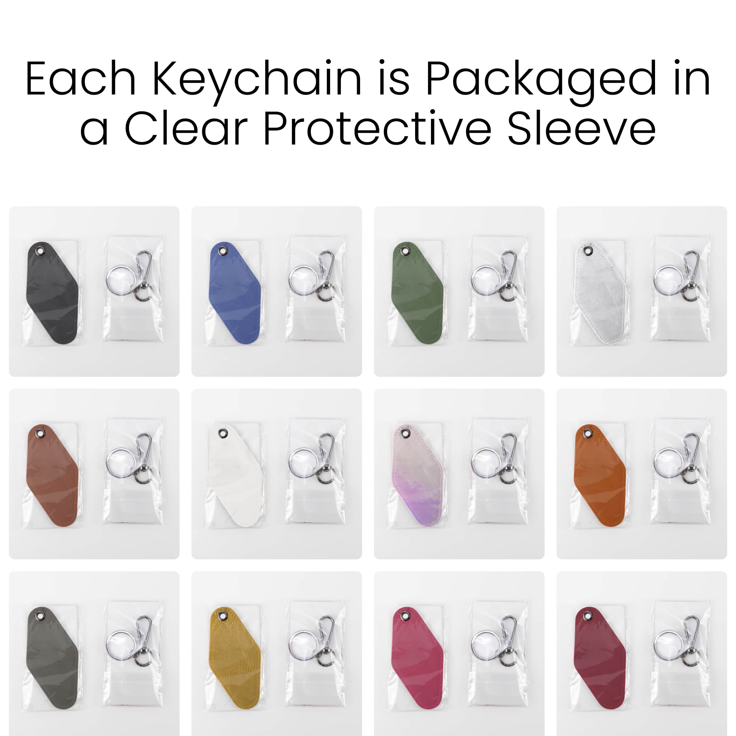 Laserette®️ Motel Keychain | Retro Leatherette Motel Keychain
