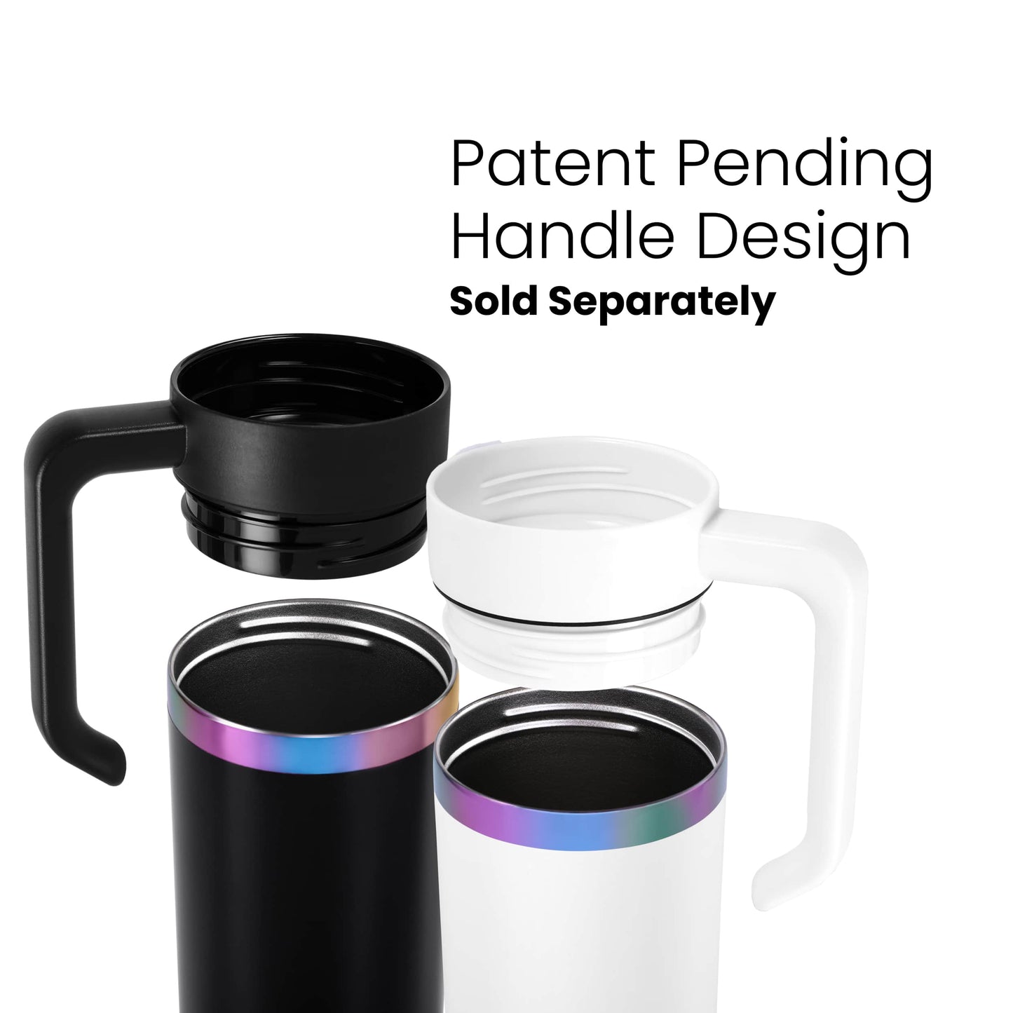 20oz Skinny Rainbow & Handle