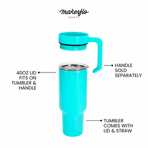 40oz tumbler with handle 