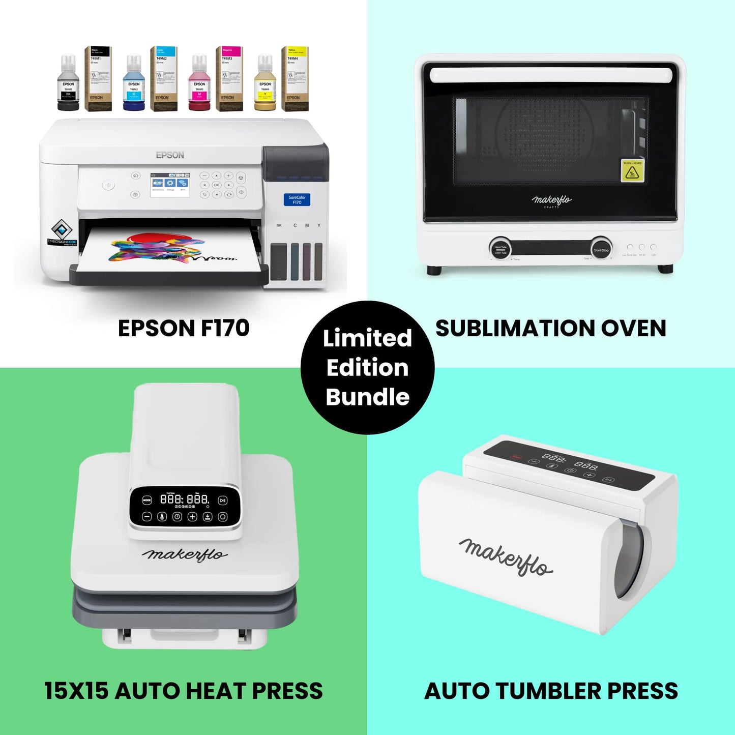 F170 Printer + Oven + Press Bundle
