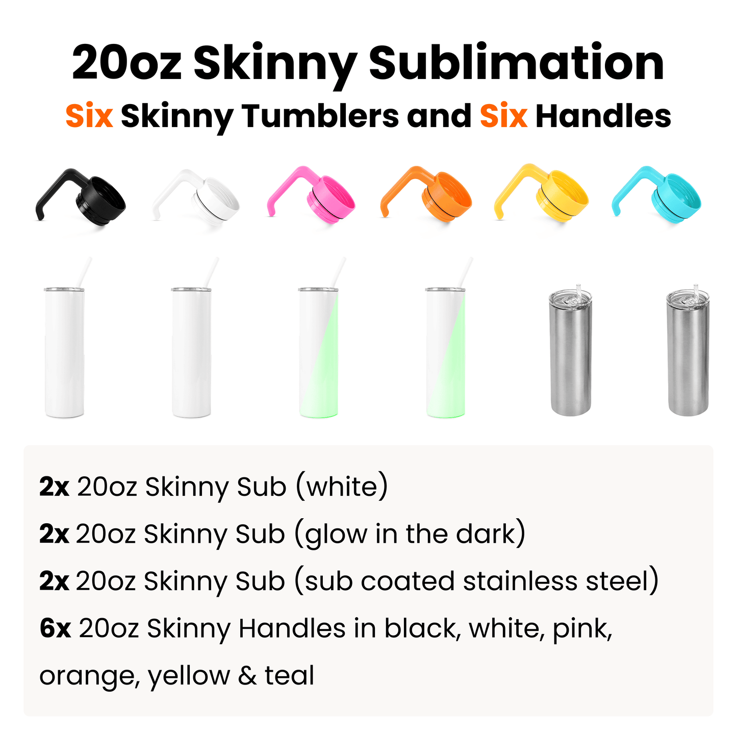 MakerTwist™️ Sublimation Tumbler 12-Pack