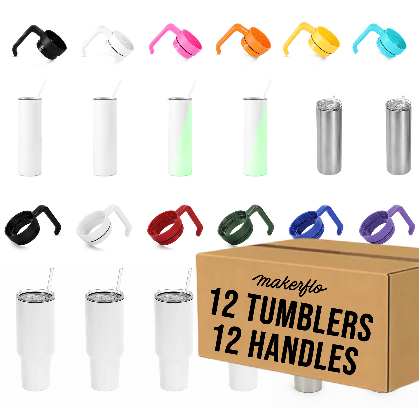 MakerTwist™️ Sublimation Tumbler 12-Pack