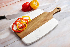 Marble and Acacia Wood Serving Board