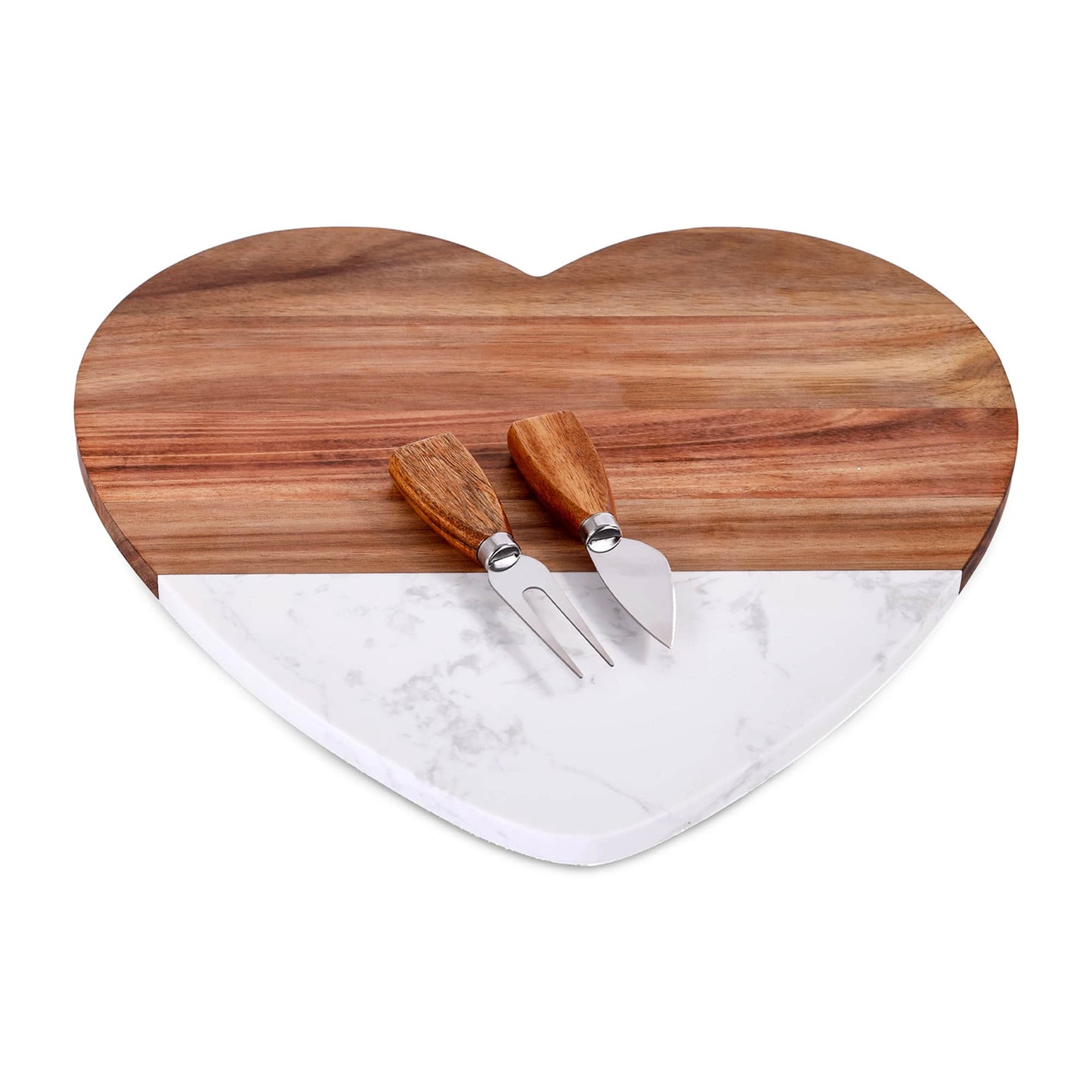Marble Heart Shaped Serving Set