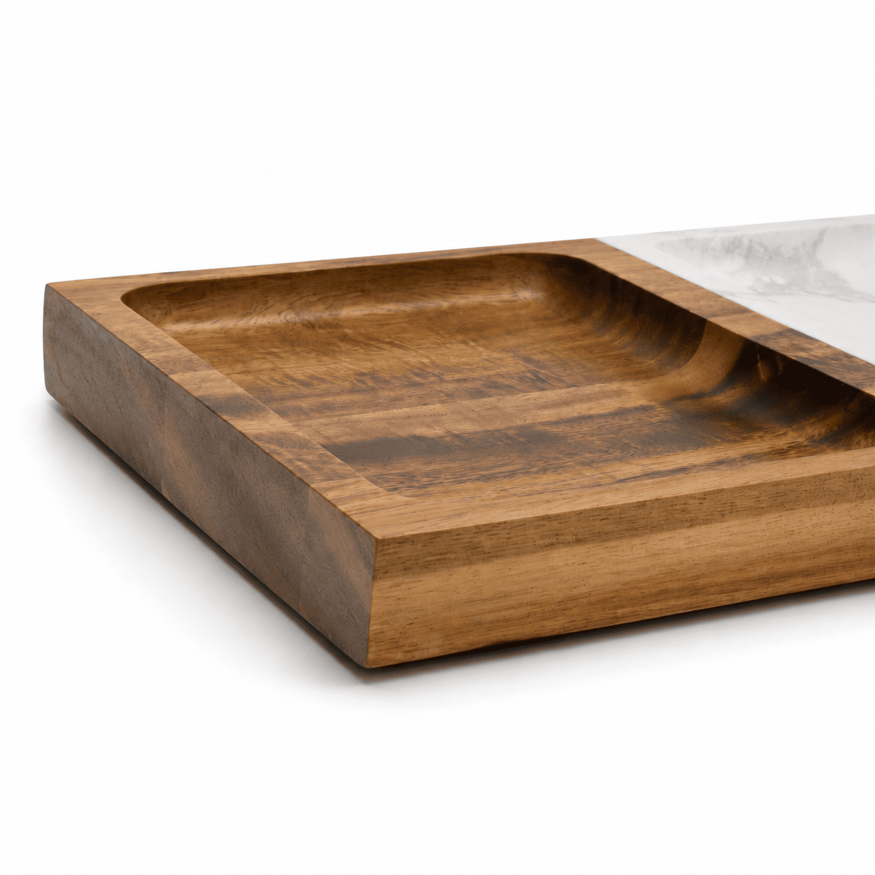 Marble & Wood Valet Tray