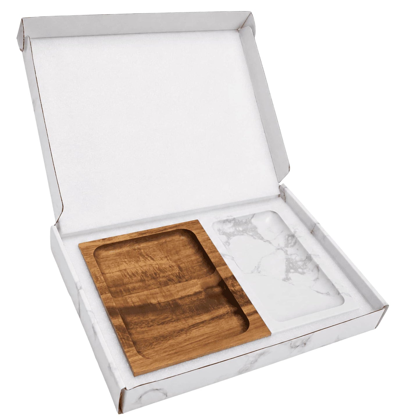 Marble & Wood Valet Tray