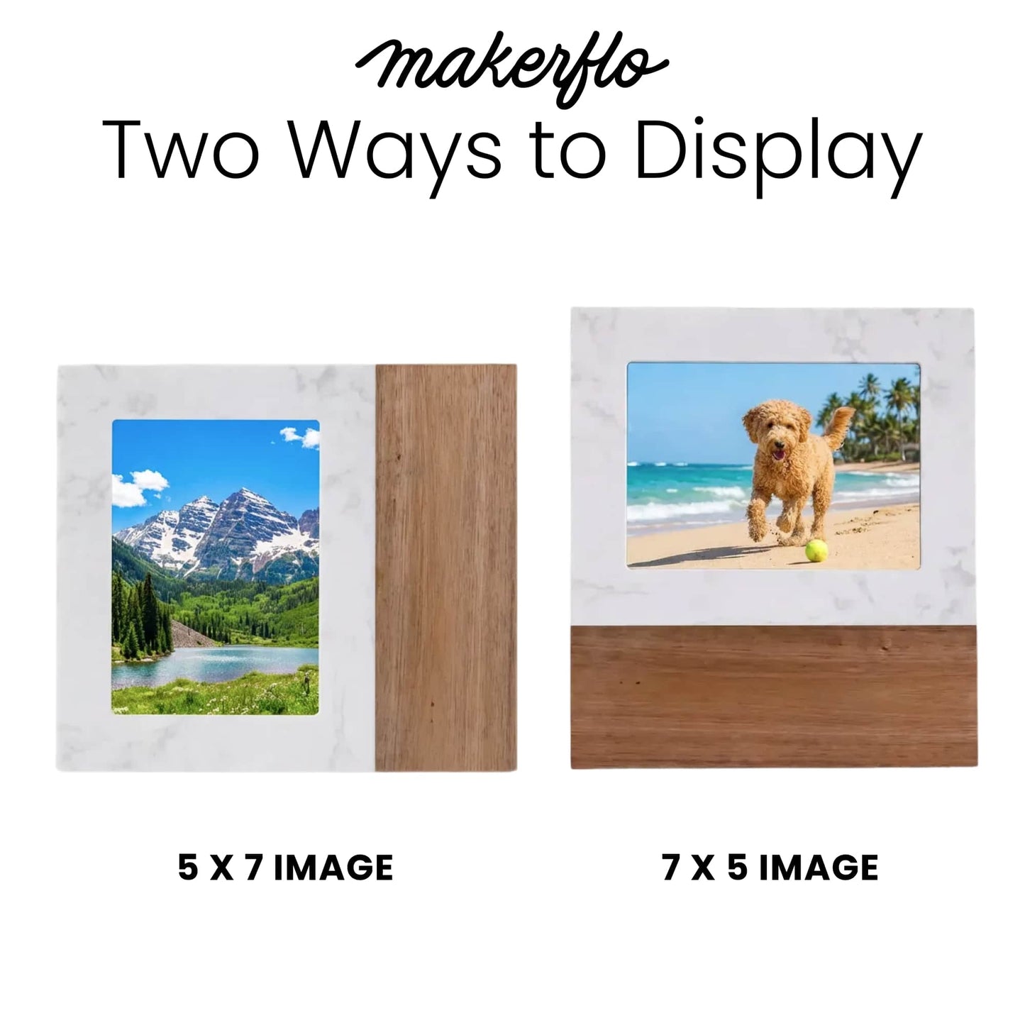 Marble Picture Frame 5x7"