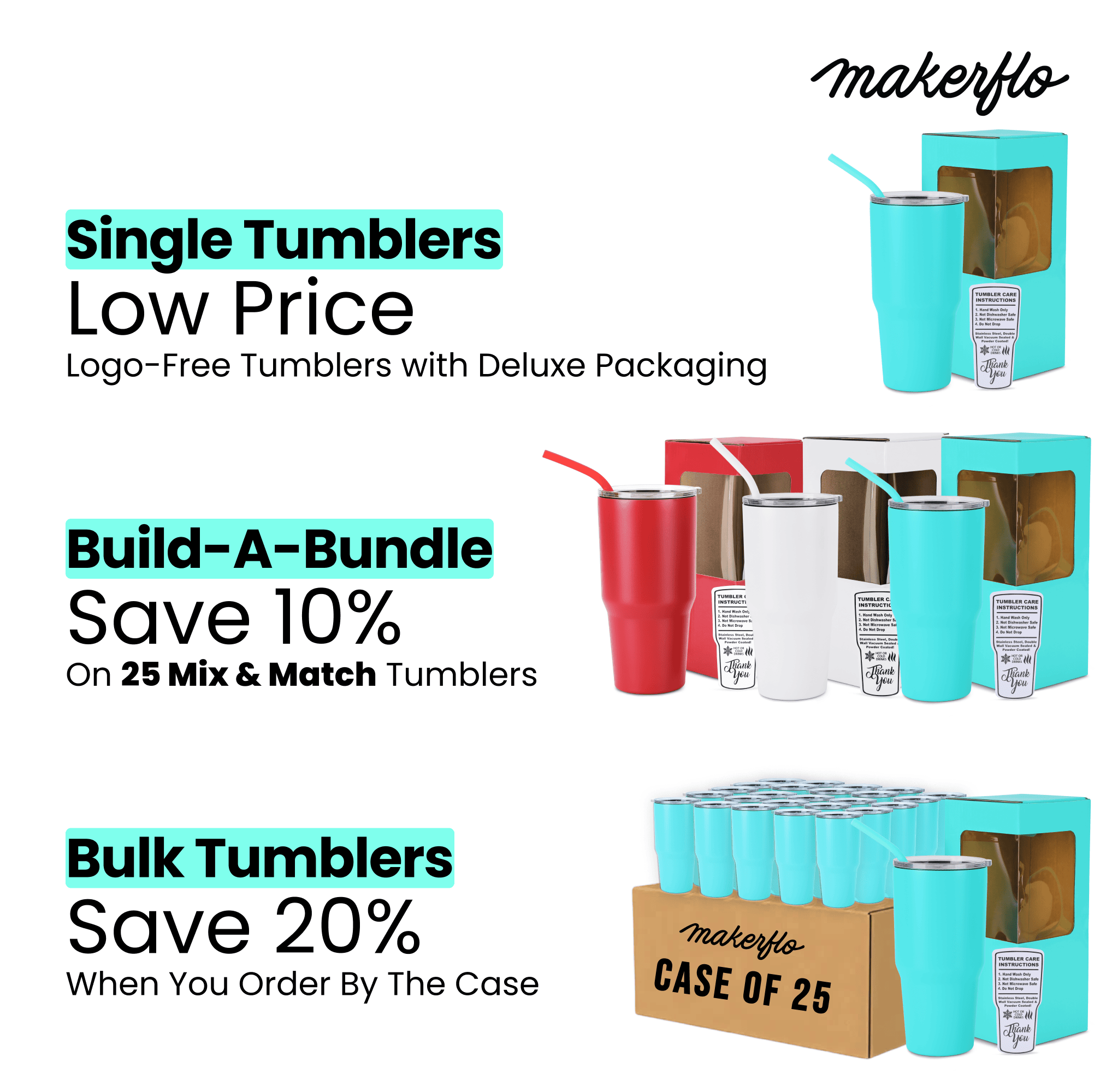 30oz tumbler teal, ways to order