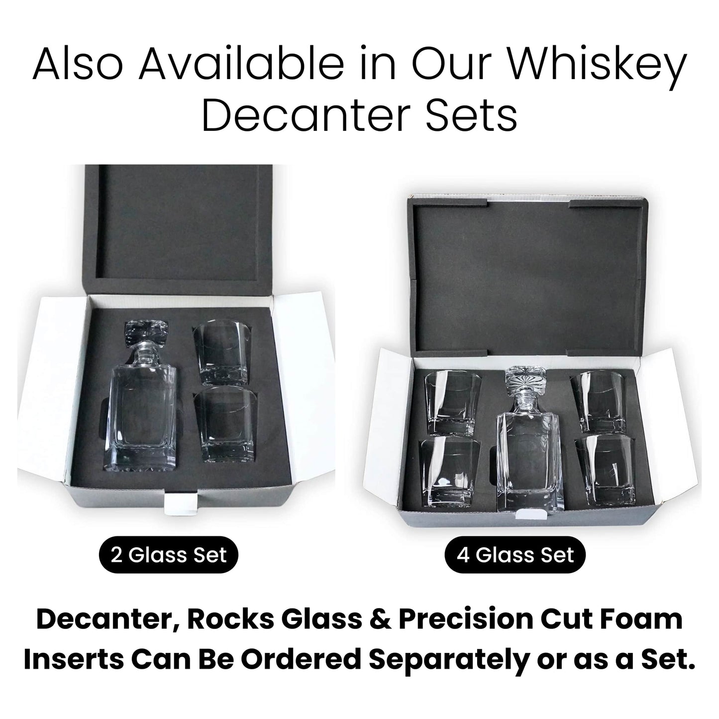 Whiskey Decanter - Square - 750mL
