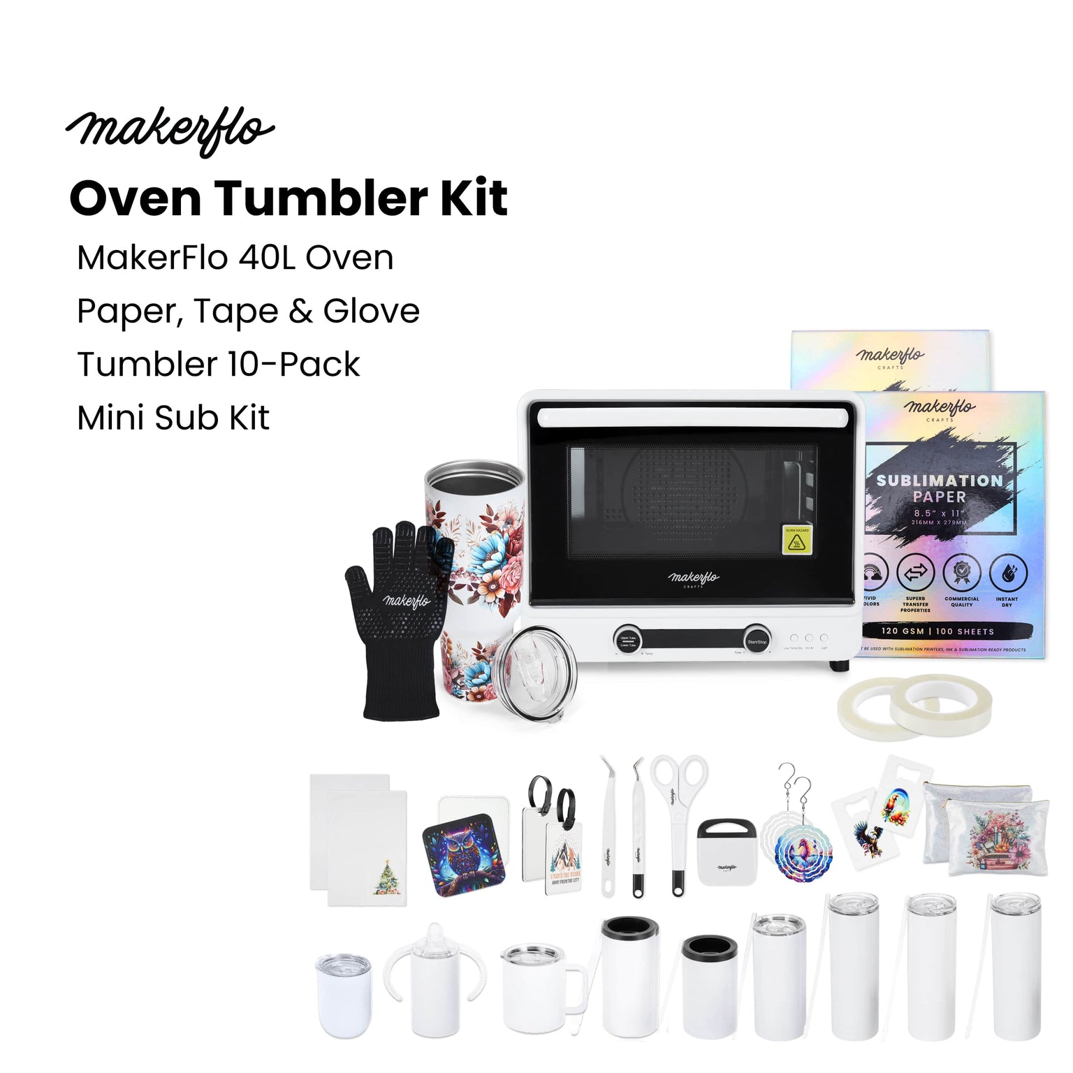 sublimation oven bundle for making tumblers