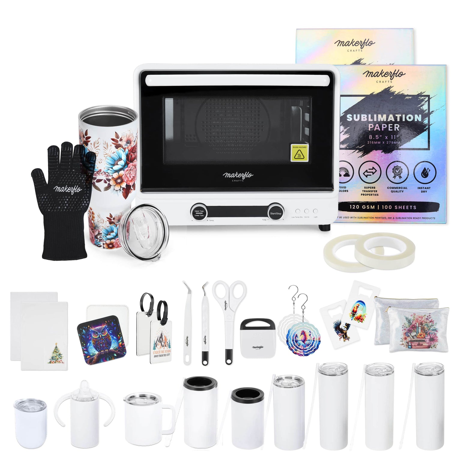 sublimation oven & tumbler bundle 