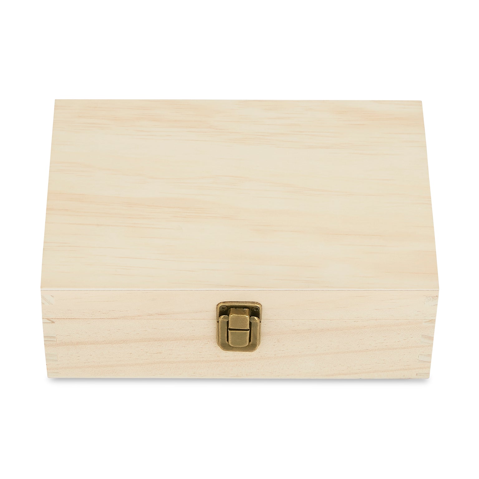 unfinished natural, pine wood memory boxes laser blank - medium size