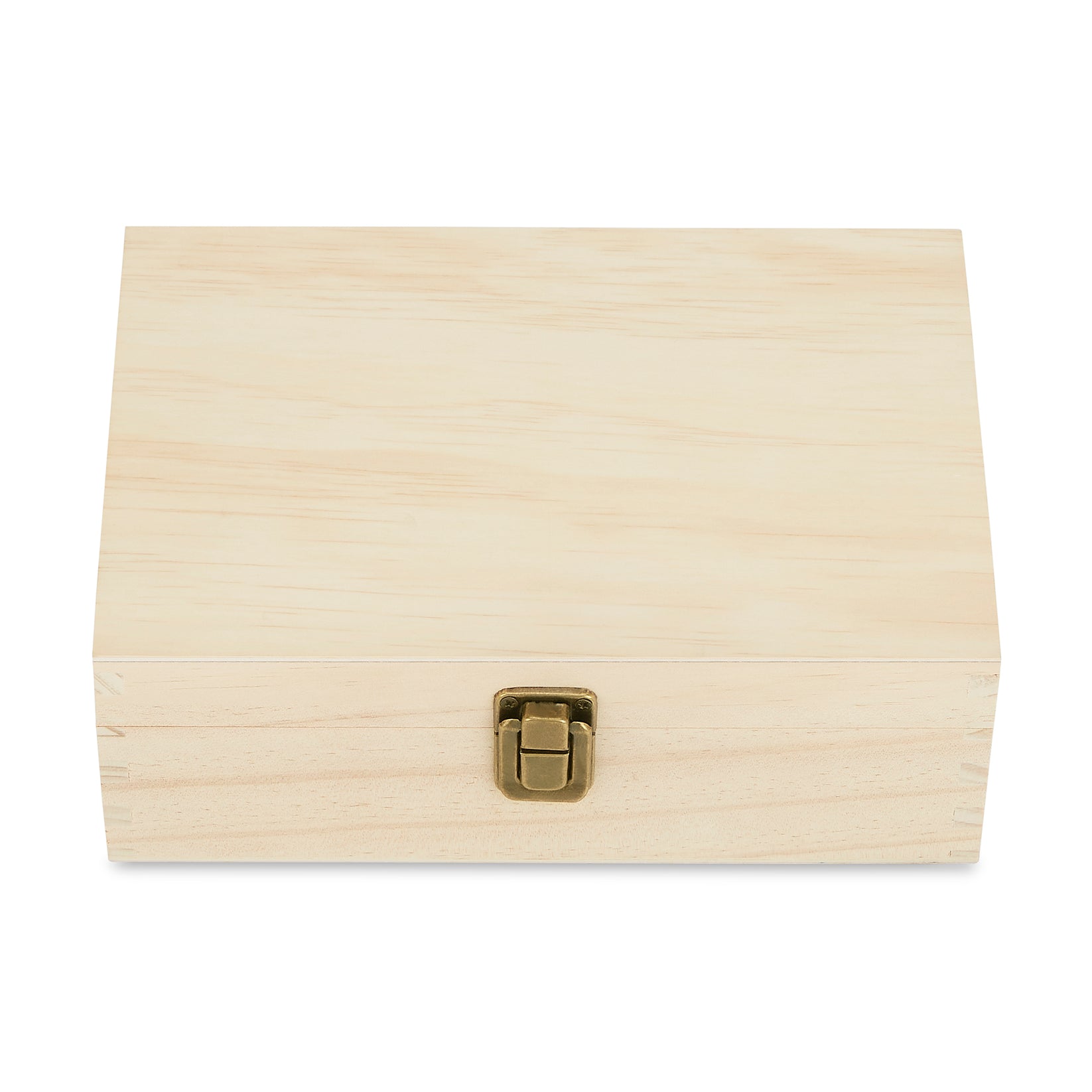 unfinished natural, pine wood memory boxes laser blank - medium size