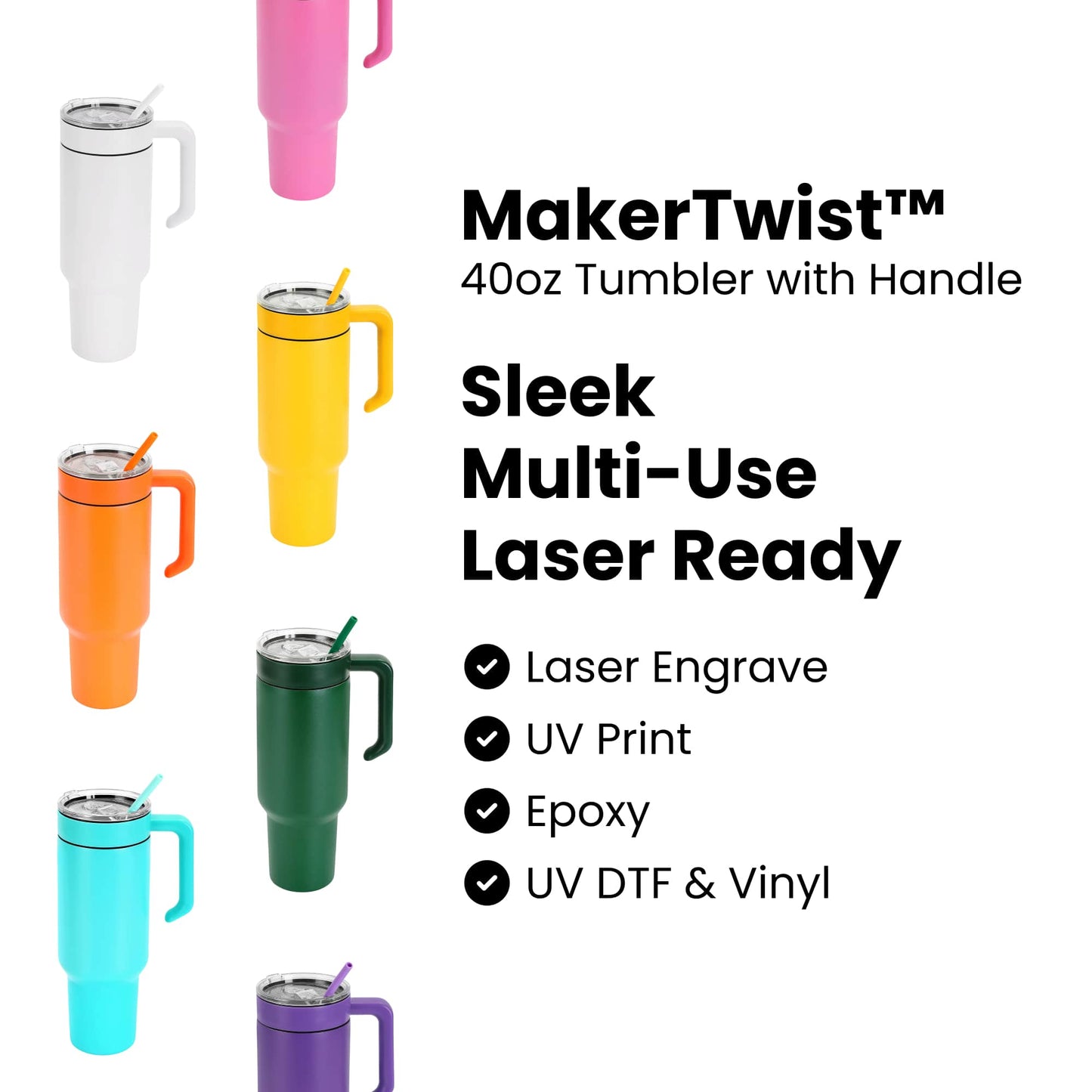 40oz Tumbler with Handle