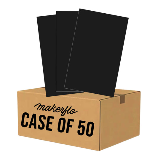 flat laser cut plywood, 1/8, black wood, case 50