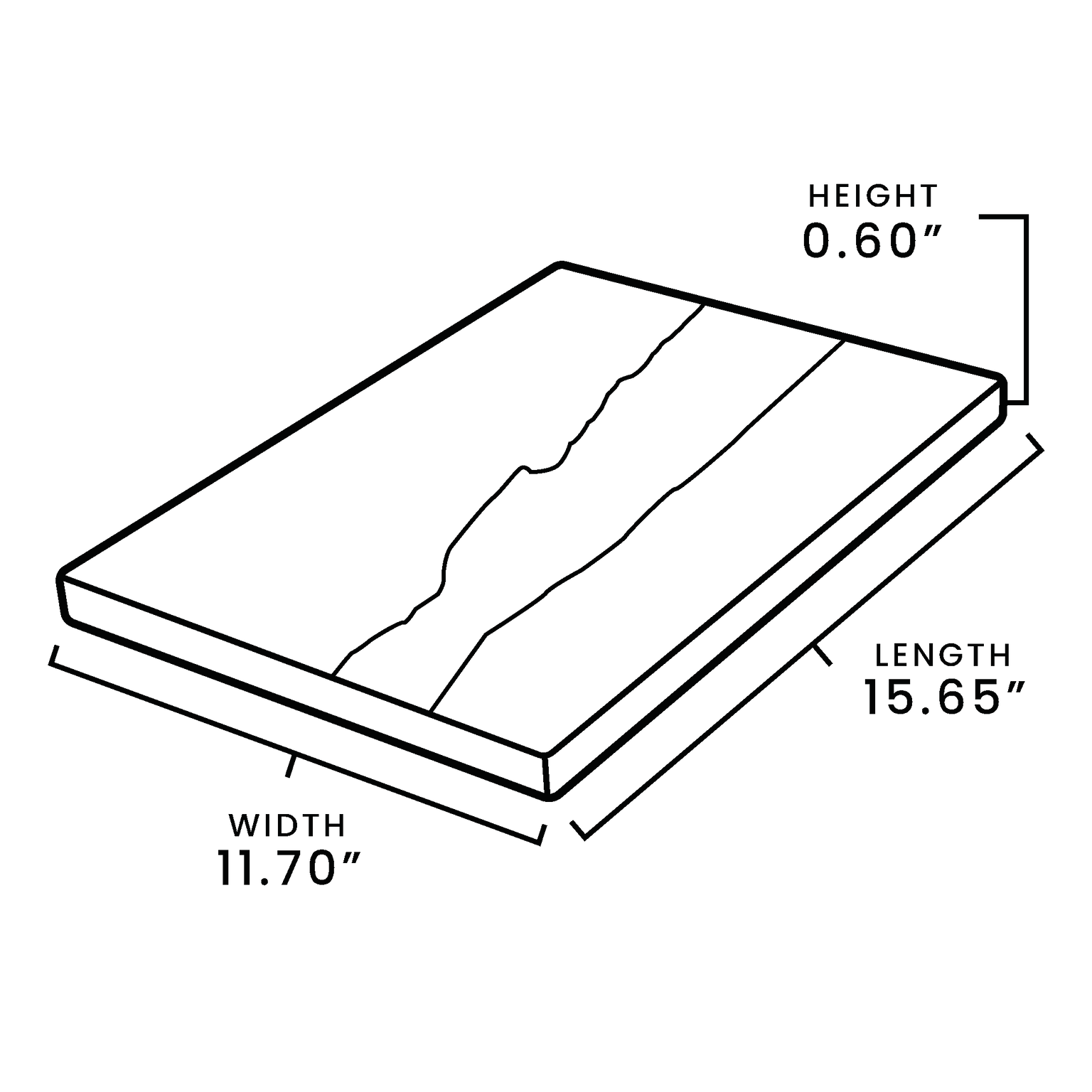 olive wood resin cutting board, dimensions