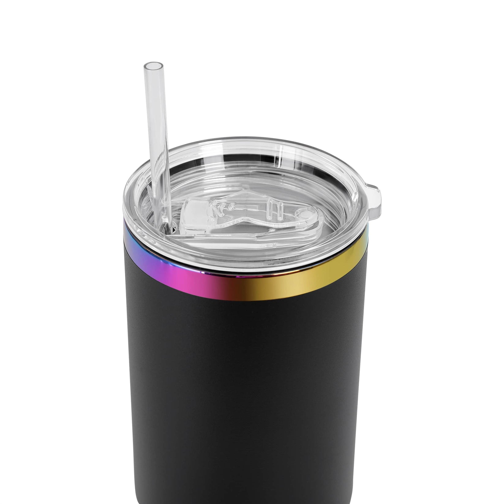 rainbow plated tumbler rim