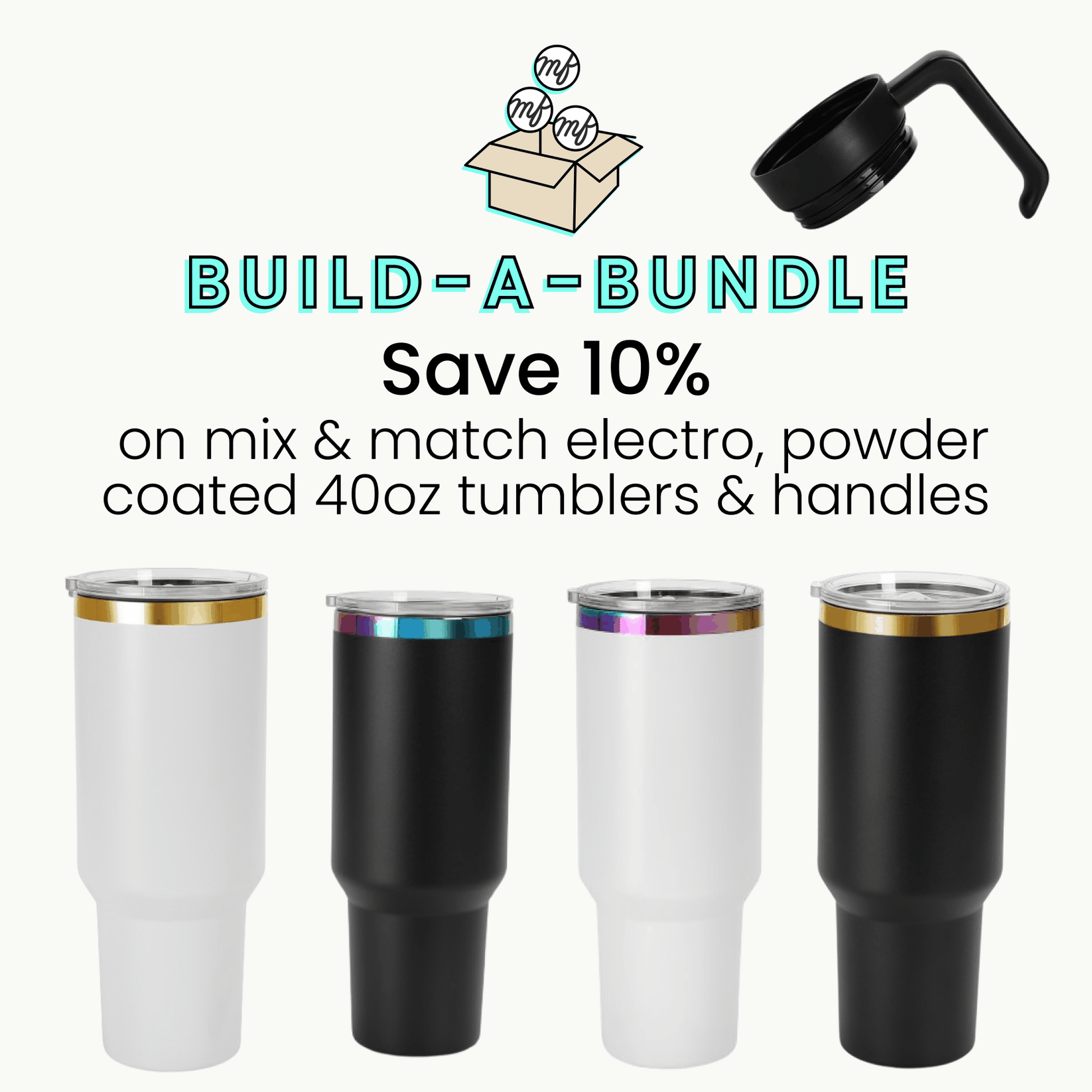 electro plated tumblers, save on bundles