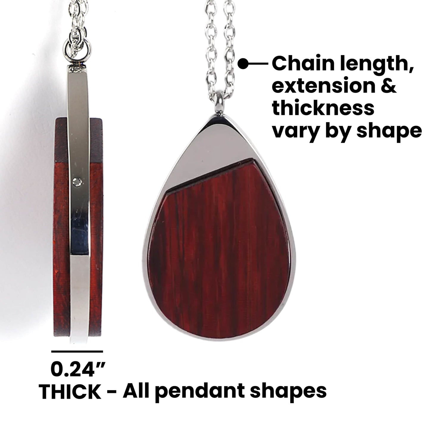 Wood Pendant Necklace