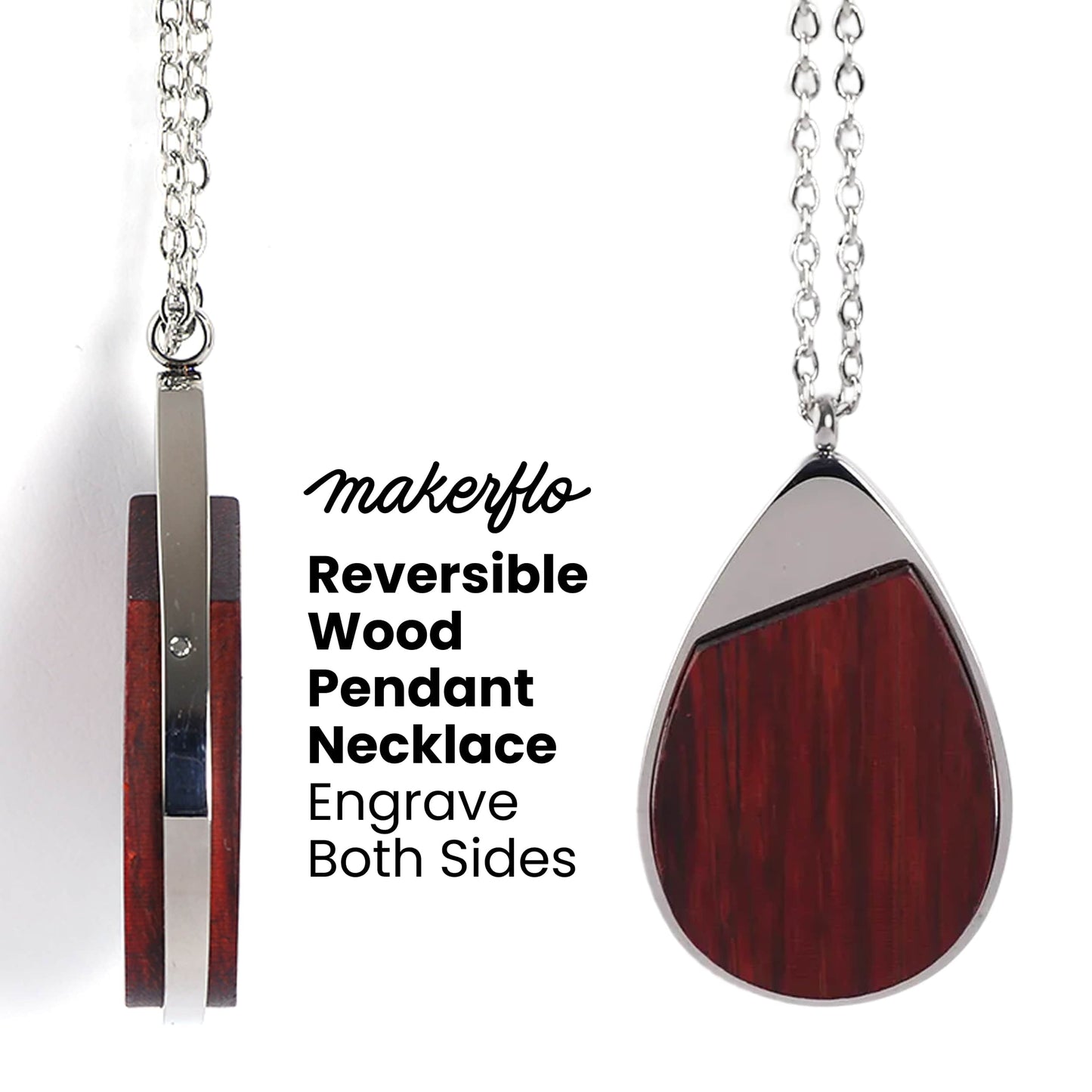 Wood Pendant Necklace