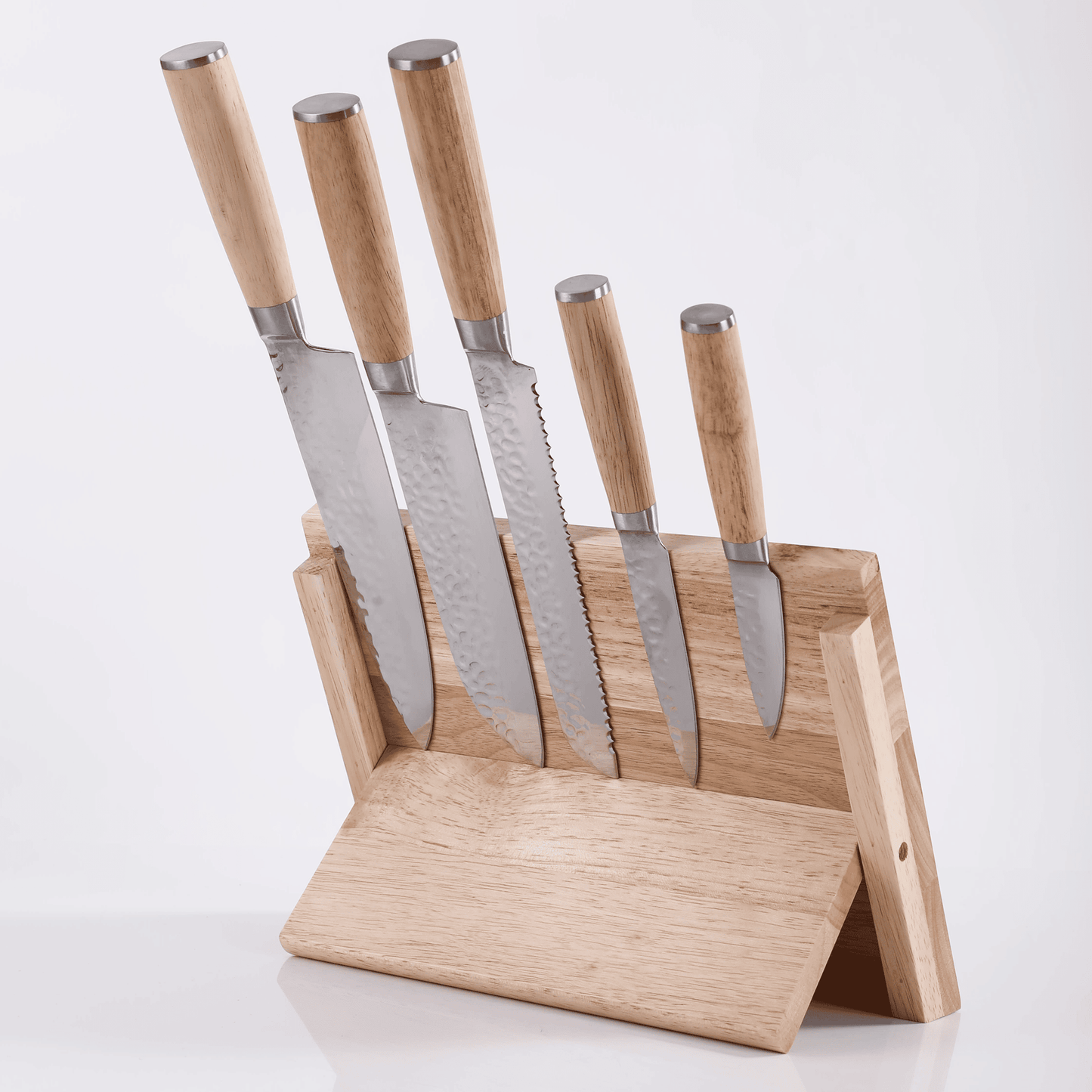 Kitchen Knife Set with Magnetic Block Stand