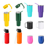 stainless steel powder coated tumbler 10 pack - all colors