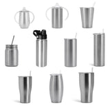 stainless steel tumbler and cup pack