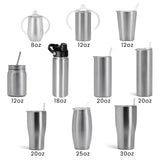 stainless steel tumbler pack, sizes