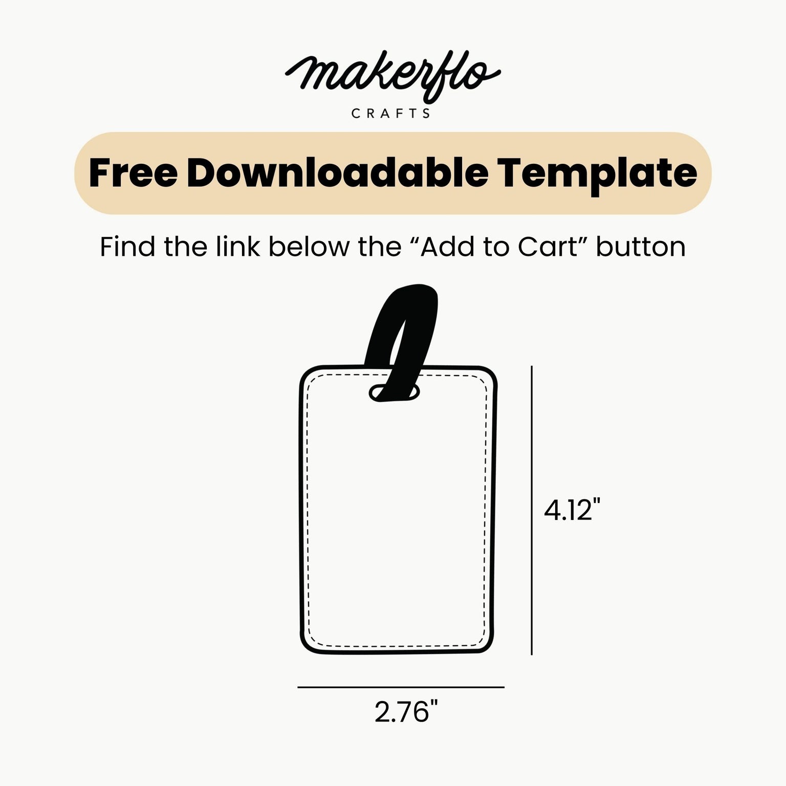 sublimation luggage tag design template
