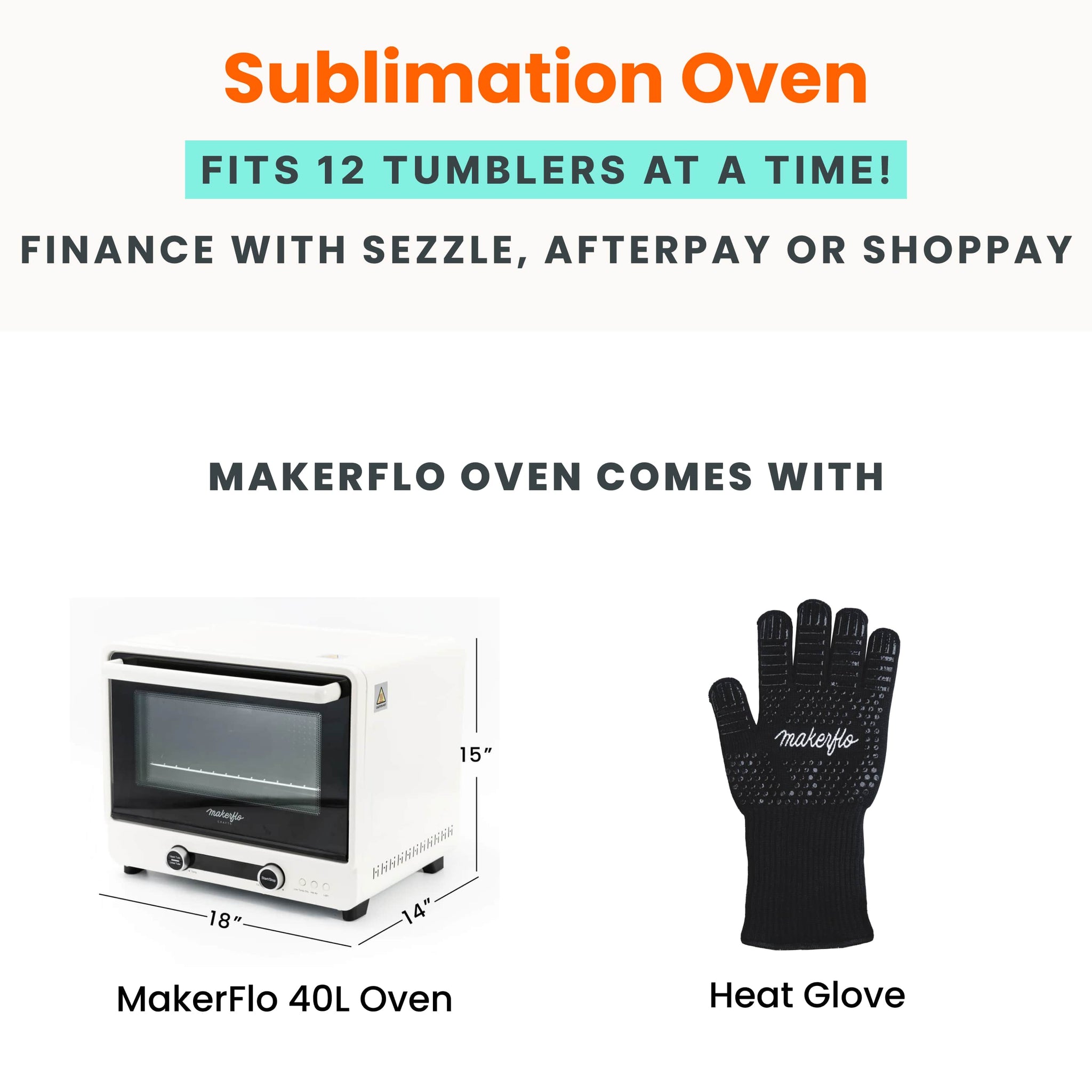 sublimation oven, 40L, highlights
