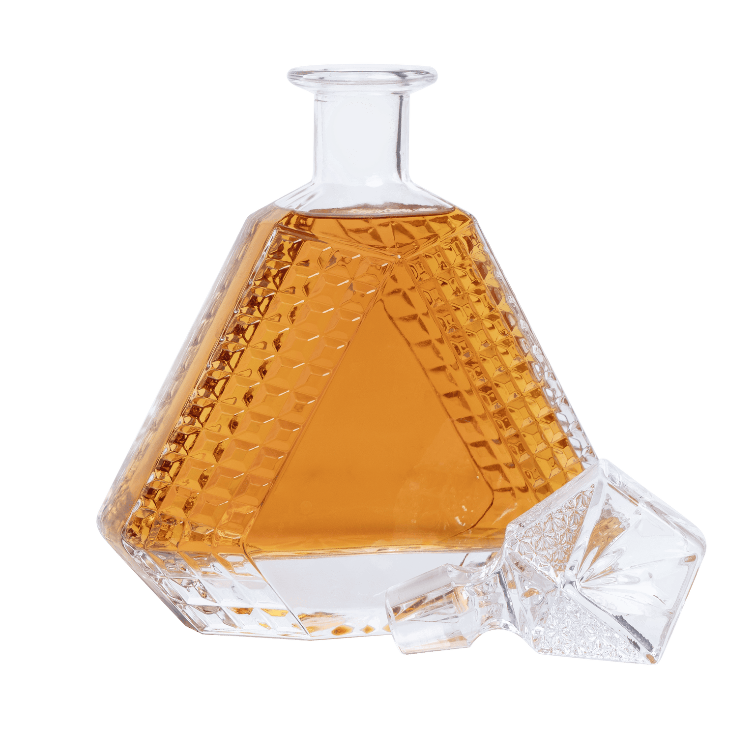 Glass Whiskey Decanter & Lid