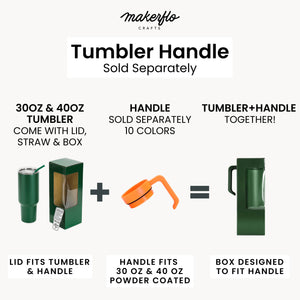tumbler handle for tumblers