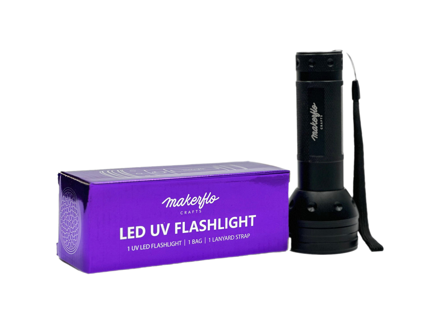 LED uv flashlight, included in uv resin kit