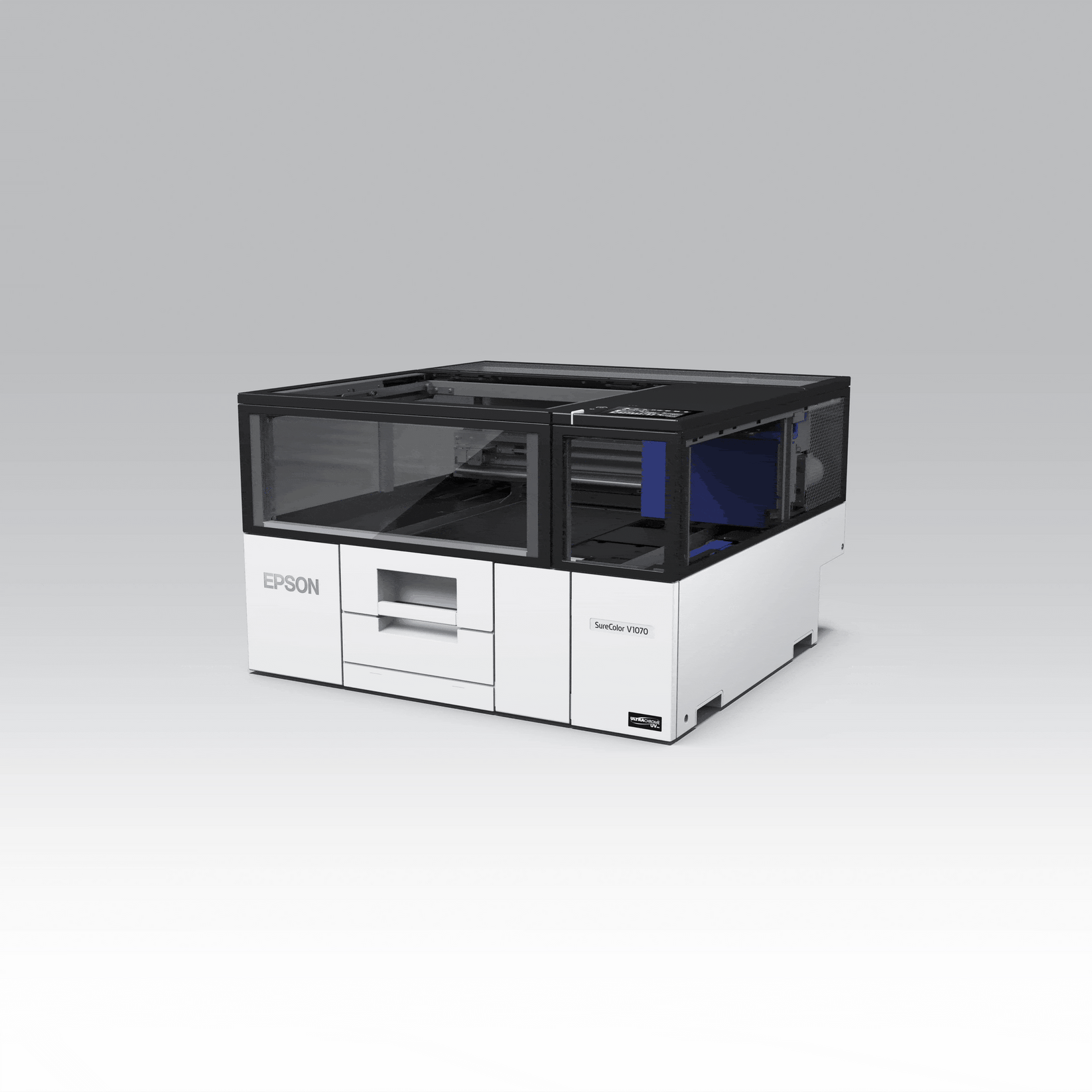 Epson V1070 open and closed