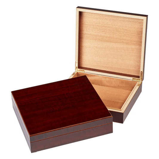 valet box, cedar lined, hinged lid, cherry wood