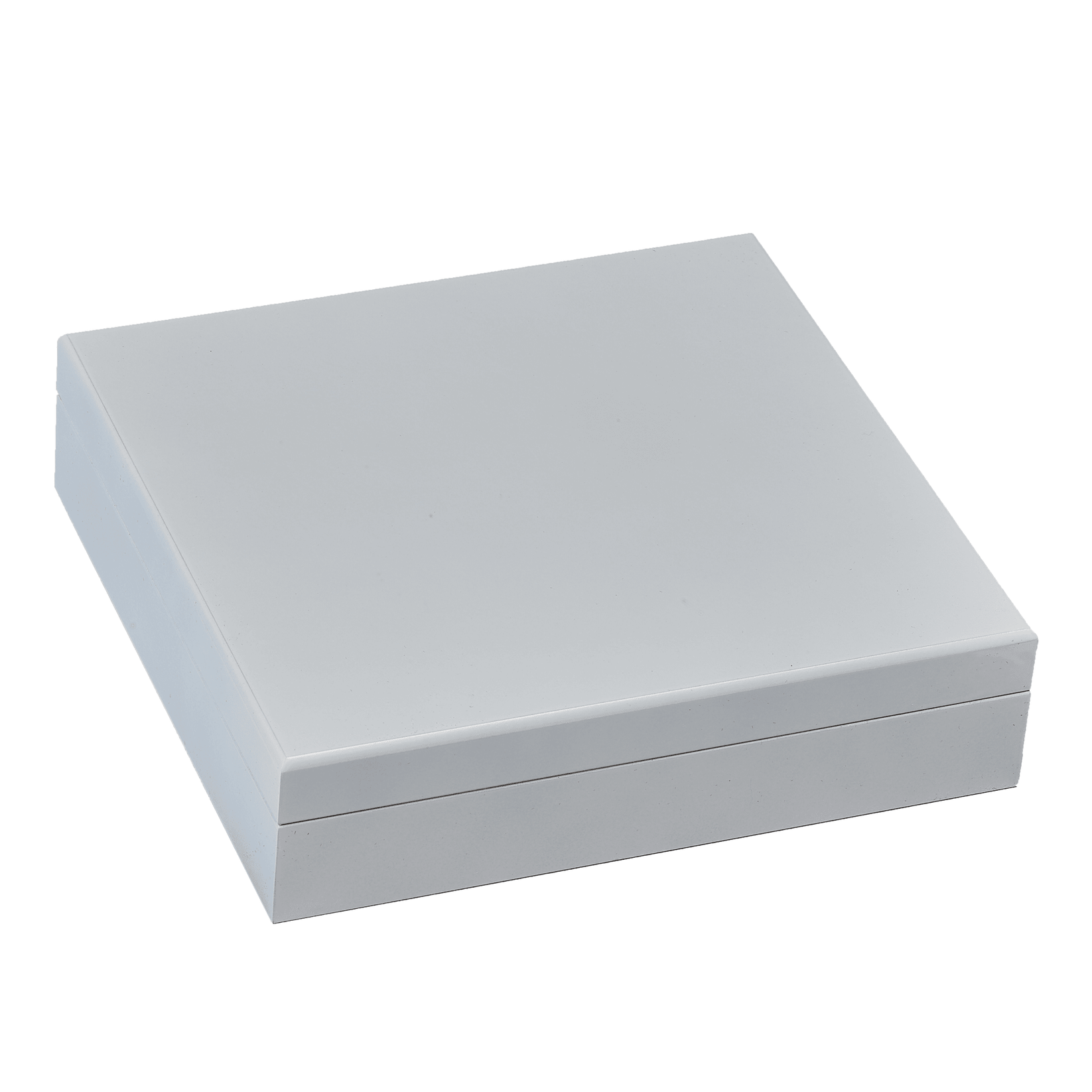 valet box, veneer finish for laser engraving, white