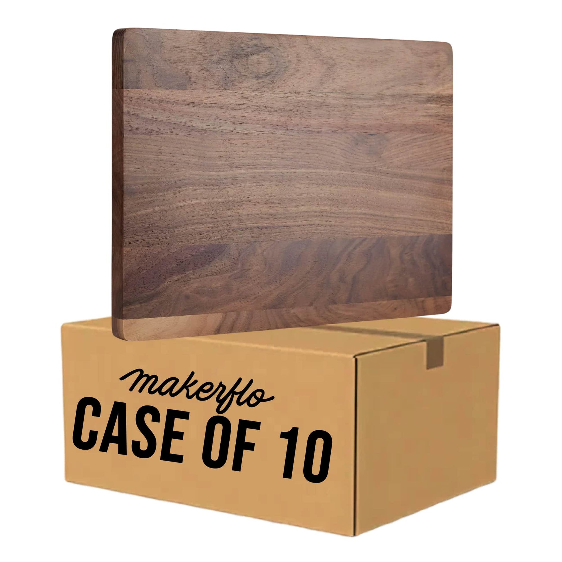 bulk walnut wood cutting board, case of 10