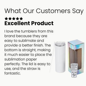 skinny tumbler, 20oz sublimation, review