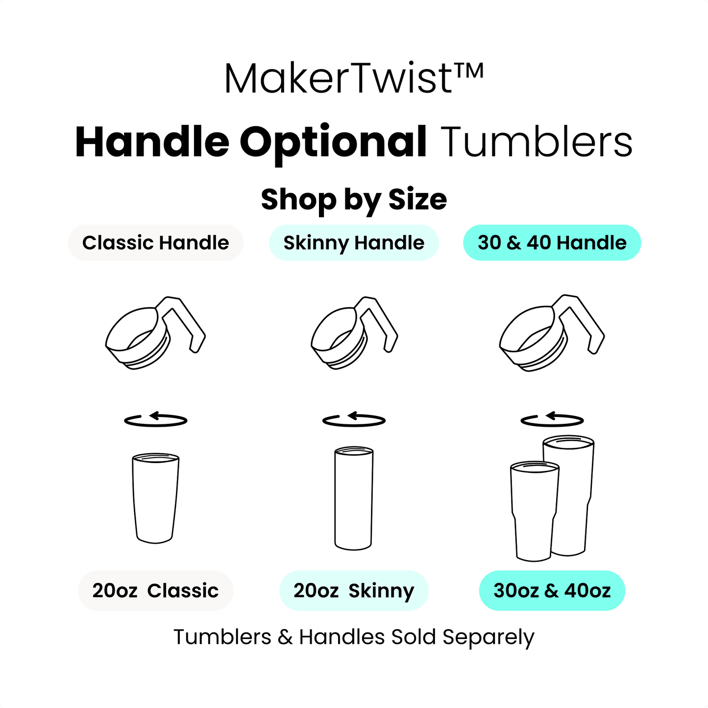 20oz Classic Rainbow Tumbler