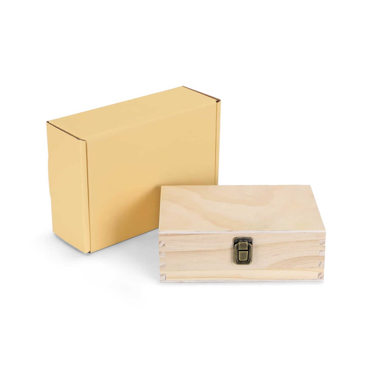 wood memory box, natural