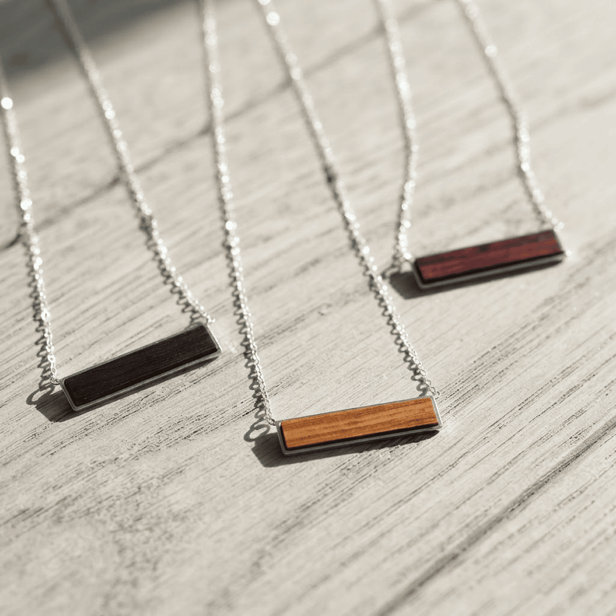 Wood Pendant Necklace