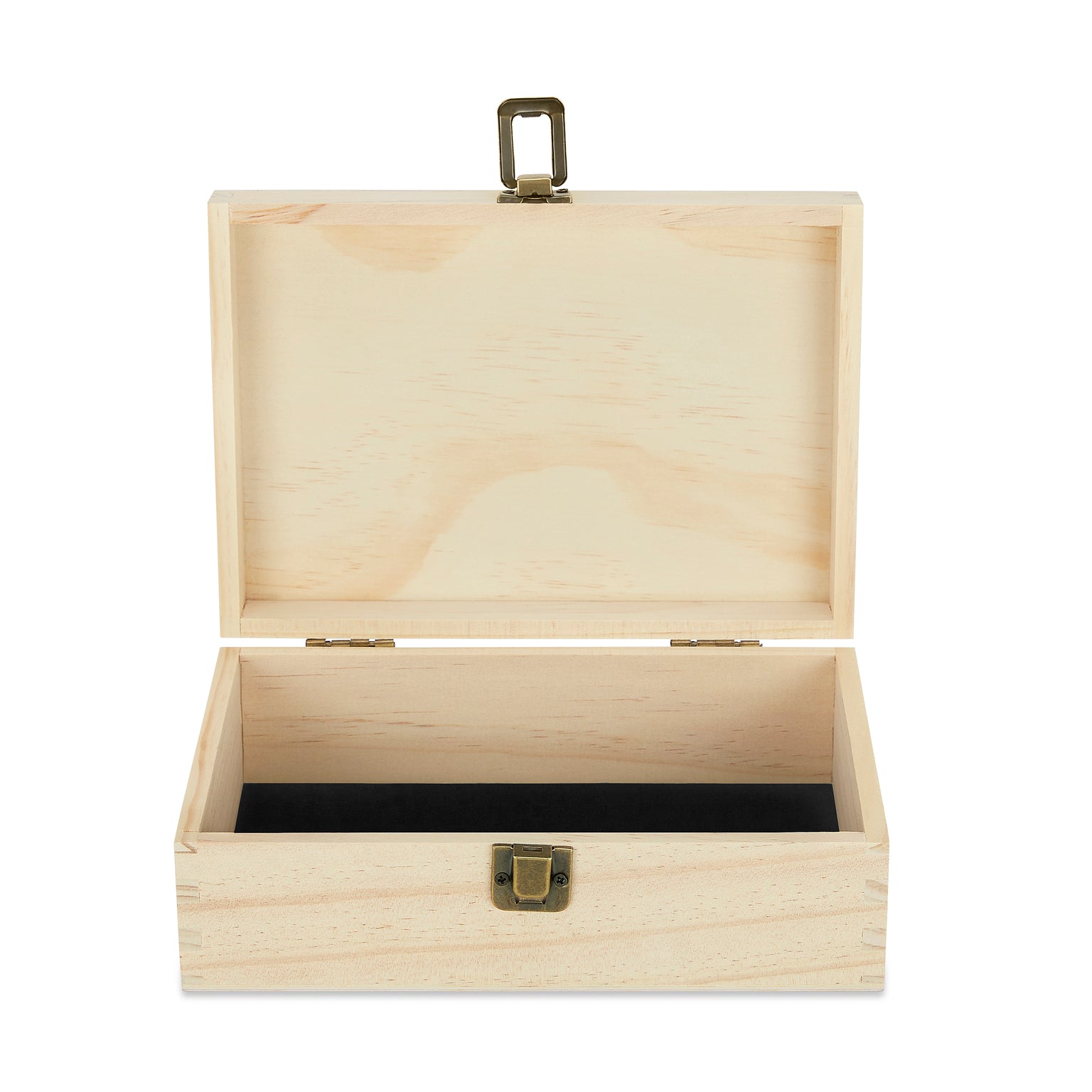 unfinished natural, pine wood memory boxes laser blank - medium size