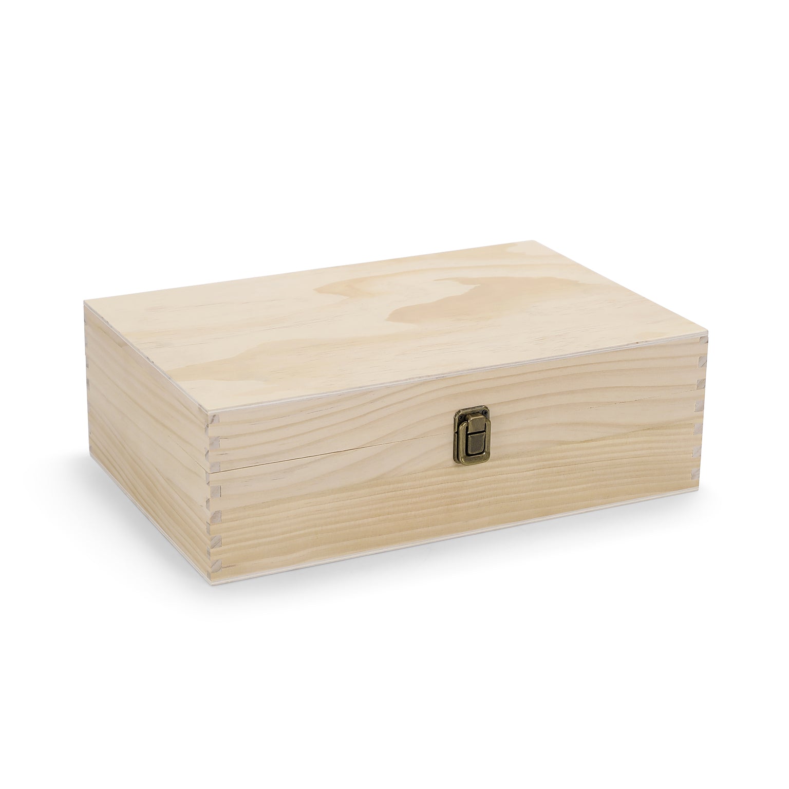 wood keepsake box, natural