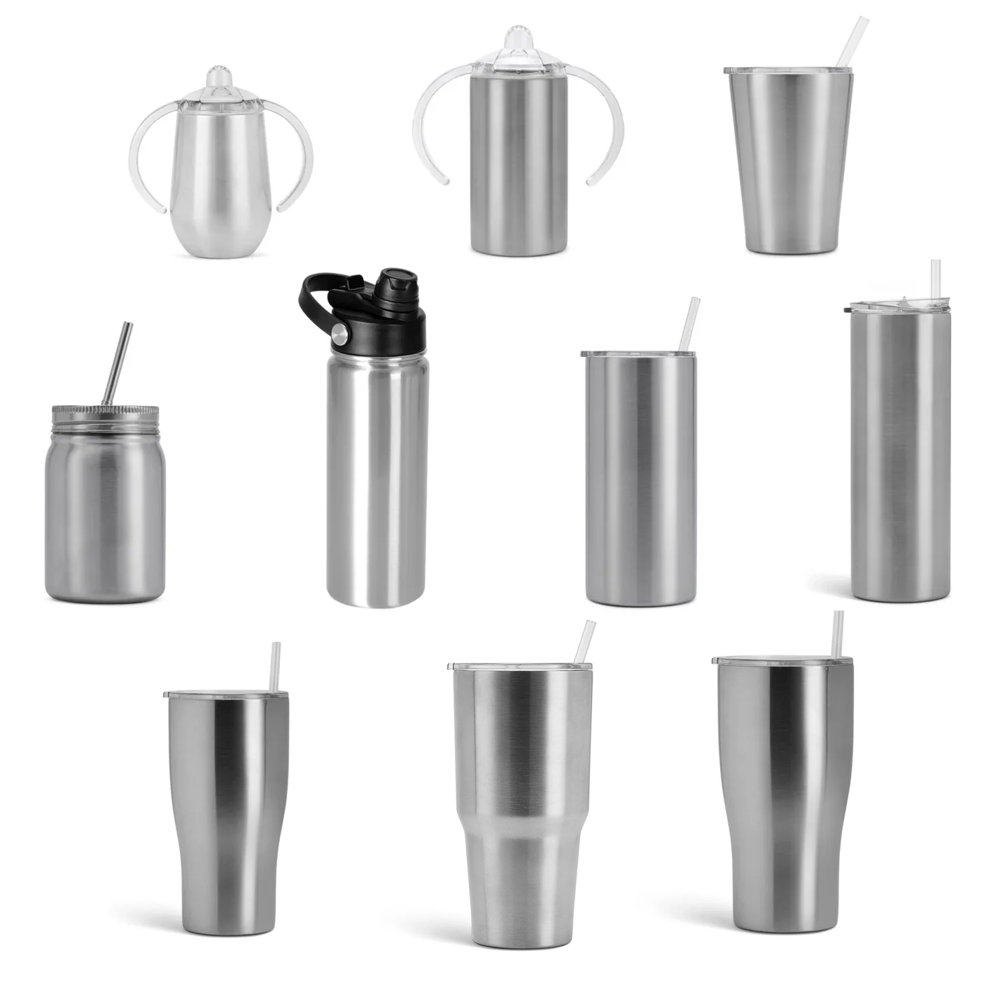 Stainless Steel Tumbler 10 Pack