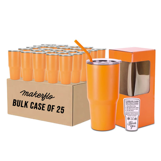 bulk 30oz tumbler, orange